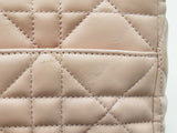 Christian Dior Small Soft Caro Bag In Pink Macrocannage Lambskin Fw0326srzdu