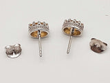 Citrine 0.925 Sterling Silver 4.5g Necklace Stud Earrings Ensemble Do0925lide