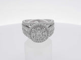 2.21 Cttw Diamond 10k White Gold Ring 8.39 Grams Size 7 Aa0524worsa