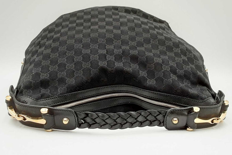 Gucci Gg Monogram Canvas Hobo Shoulder Bag Eb0524wxzdu