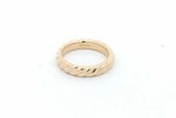 David Yurman 18k Yellow Gold Cable Ring 5.2 Grams Size 8 Eb0626iirsa