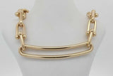 Tiffany & Co. 18k Yellow Gold Hardwear Elongated Link Necklace 43.2g Eb626rexzsa