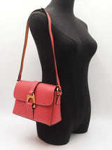 Dooney & Bourke Emerson Kyra Handbag In Geranium Red French Leather Fw0526wxdu