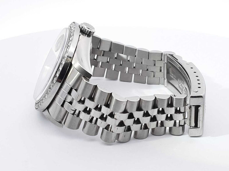 Rolex Datejust 36mm Aftermarket Diamonds Automatic Watch Sd1025izxzsa