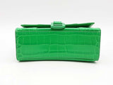 Balenciaga Crocodile Embossed Hourglass Green Handbag Sd0925czxsa