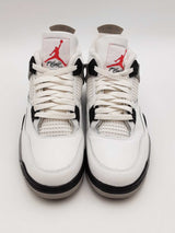 Nike Air Jordan 4 Retro Og White Cement Sneakers Size 9.5 Fv5029-100 Eb0726rxsa