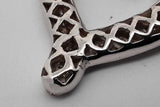 14k White Gold Diamond Heart Shaped Pendant 14.2 Grams Eb0526cxzsa