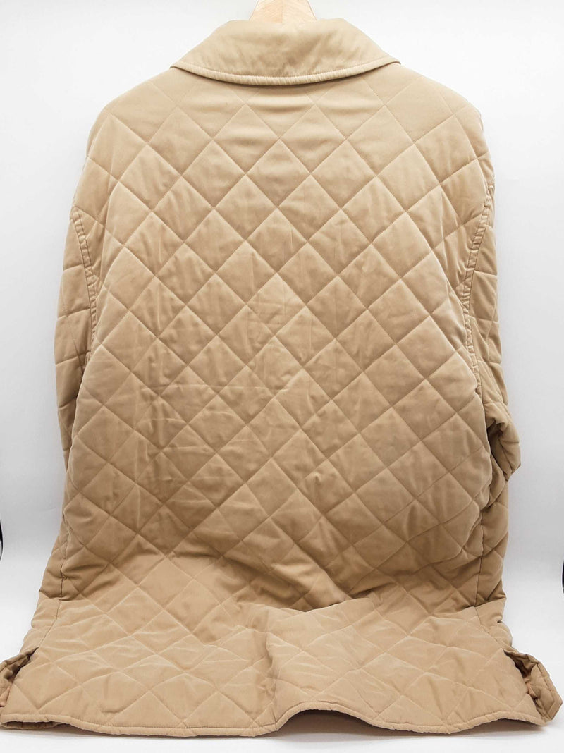 Hermes Khaki Tan Quilted Trench Coat Size 56 Do0625rxzde