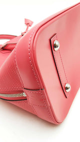Louis Vuitton Alma Pm Red Epi Leather Handbag Sd0725wzxdu