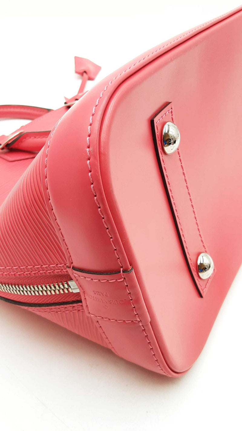 Louis Vuitton Alma Pm Red Epi Leather Handbag Sd0725wzxdu