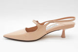 Jimmy Choo Patent Leather Slingback Kitten Heels Size 38.5 Eb0626crde