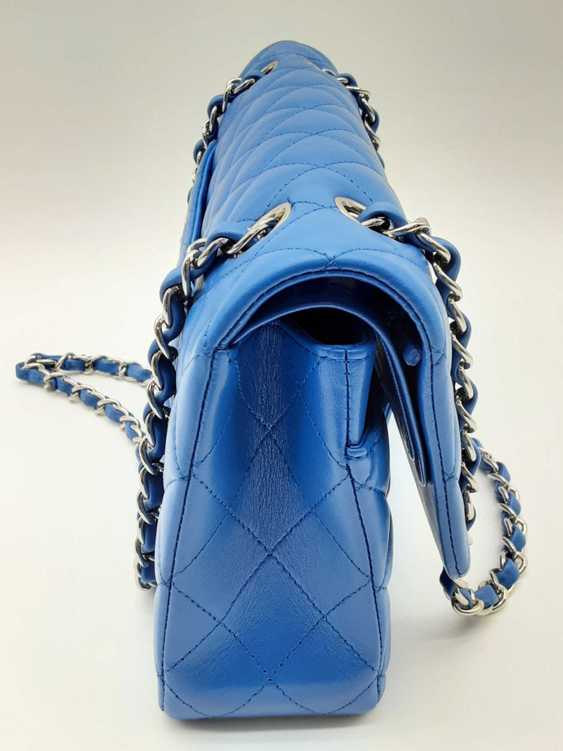 Chanel Classic Double Flap Blue Quilted Leather Shoulder Bag Do0125ipxzde