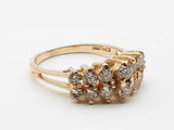 0.64 Cttw Natural Diamonds 14k Yellow Gold 3.4g Ring Size 6.75 Do0726orxde