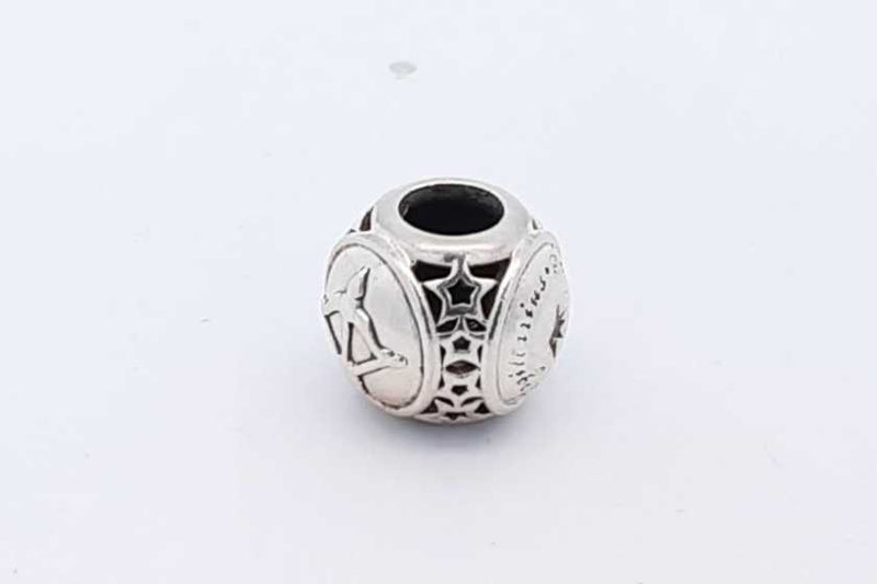 Pandora 925 Sterling Silver Sagittarius Zodiac Bead Charm 2.5 Grams Eb1224wsa