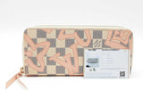 Louis Vuitton Clemence Wallet In Damier Azur Tahitienne Coated Canvas Fw0726lwrdu