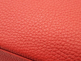 Hermes Kelly 40 Vermillion Red Clemence Palladium Shoulder Bag Do0523erxzde