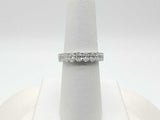 4.4 Dwt Lab Grown Diamond 2.2 Grams 14k White Gold Ring Size 6.5 Mk0825crzmia