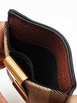 Burberry Money Clip Card Case In House Check Canvas & Leather Fw0726lzxdu