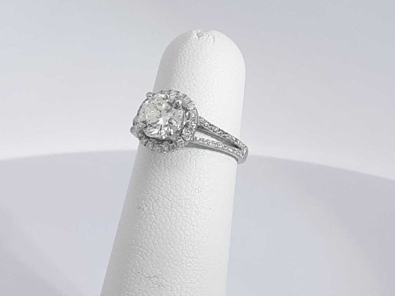 1 Cttw Diamond 14k White Gold Ring 2.8 Grams Size 4 Aa0525lerzsa