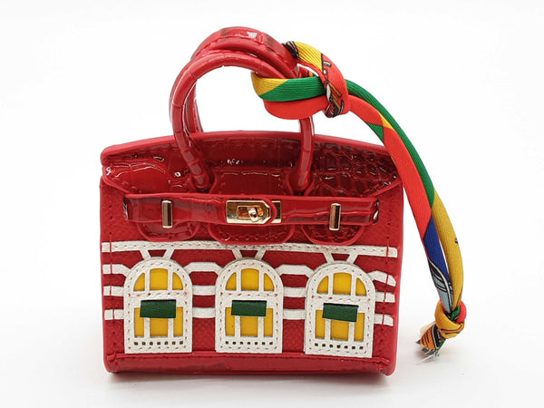 Red Building Mini Bag Charm Do0725ede