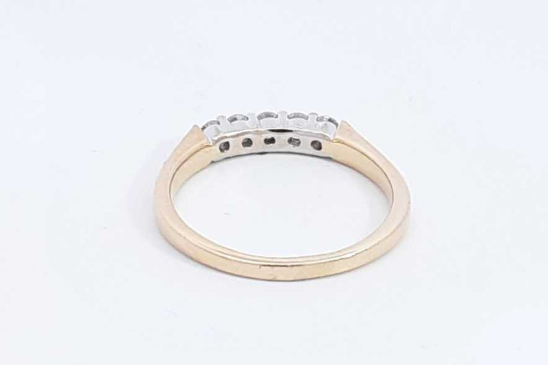 Approx. 0.35ctw Diamond Ring In 14k Yellow Gold 3.4 Grams Size 8.75 Eb1124lrxdu