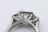 2.84cttw Diamond Ring In 14k White Gold 5.8 Grams Size 6.5 Eb1125owxzsa