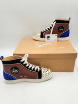 Christian Louboutin Lou Spikes Orlato Flat Mesh Tech Size 40 Sd0425oxzsa