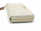 Michael Kors Zipper Wallet White Aa0626pzsa
