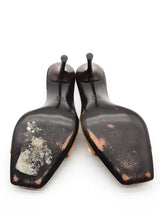 Gucci Gg Monogram Embellished Heels Size 9.5 B Eb0625crde