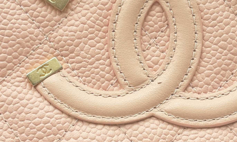 Chanel Pink Leather Vanity Wallet On Chain Eb0424llxzsa