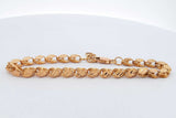 22k Yellow Gold Mirror Link Bracelet 7.3 Grams 8 Inch Eb0826rxzsa