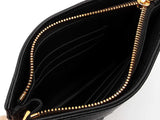 Christian Dior Caro Zipped Pouch In Black Cannage-quilted Calfskin Fw0526lzxzdu