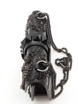 Valentino Garavani Rockstud Leather Bead Embroidered Shoulder Bag Eb0926rxzde