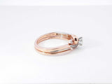 Two Hearts 0.38 Cttw Diamond & 10k Gold Bridal Set 3.6 Grams Size 7 Fw0326lsrdu