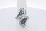 5.6cttw Diamond Ring In 14k White Gold 10.3 Grams Size 7.25 Eb0326lxxzdu