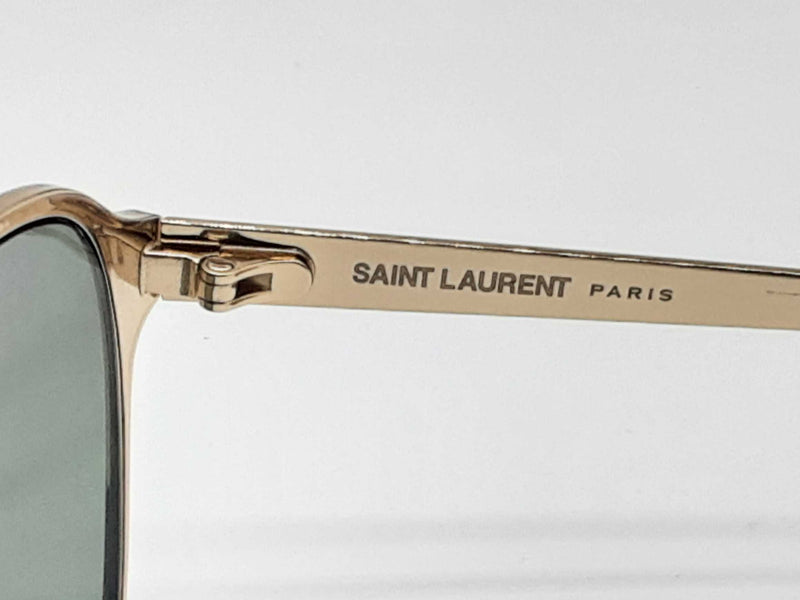 Yves Saint Laurent Ysl Sl734 Gold Brown Frames Green Lens Sunglasses Do0125exde