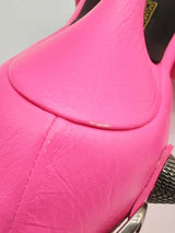 Balenciaga Agneau Arena Cagole Neon Pink Heels Size 38 Eb0824lxzde