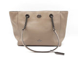 Coach Turnlock Chain Tote In Grey Pebbled Leather Fw0925rzdu