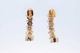 1.26cttw Diamond Drop Stud Earrings In 14k Yellow Gold 5.7 Grams Eb0526prxde