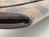 Louis Vuitton Emilie Wallet In Damier Ebene Coated Canvas Fw1025oxzdu