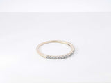 Diamond & 14k Yellow Gold Stacking Ring 1.2 Grams Size 8 Fw0926crdu