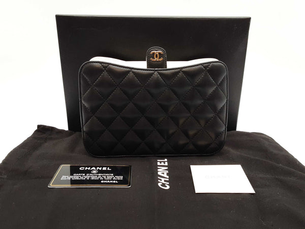 Chanel Chanel Sac Pochette Black Matelasse Quilted Crossbody Bag Do0125lorzde