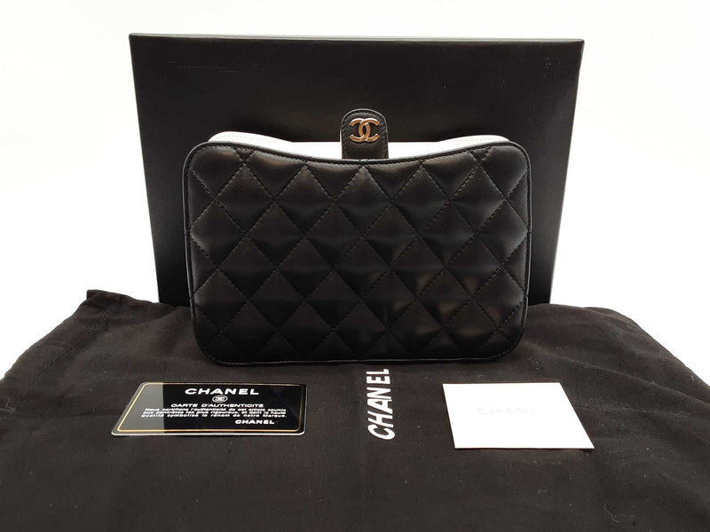 Chanel Chanel Sac Pochette Black Matelasse Quilted Crossbody Bag Do0125lorzde