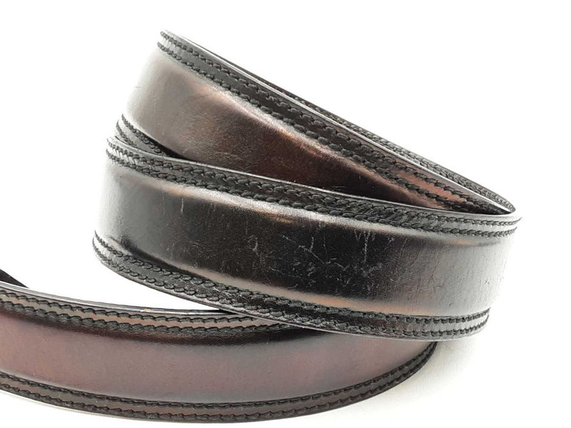 Gucci Silver-tone G Buckle With Black Leather Belt Size 95|38 Fw0325ozxdu