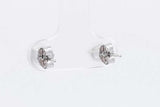 1.0cttw Lab Grown Diamond Stud Earrings In 14k White Gold 0.8 Grams Eb0326orxsa