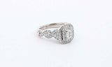 14k White Gold 1.32ctw Diamond Ring Size 6.5, 6.9 Grams Ebpordu 144030001967