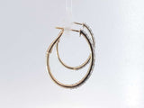 0.90 Cttw Lab Grown Diamond 14k Yellow Gold Hoop Earrings Aa0625pcpsa