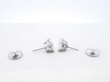 6.03 Cttw Lab Grown Diamond & 14k White Gold Stud Earrings 3.6 Gram Fw1123wrxzdu