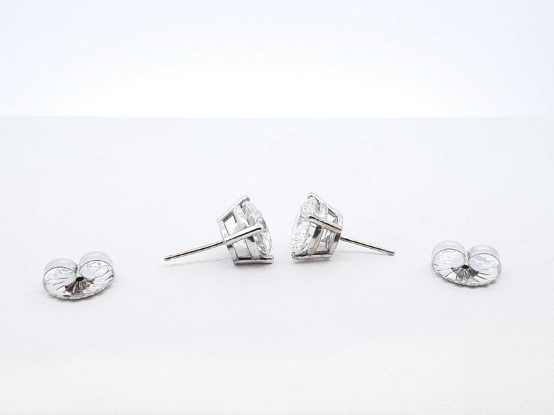 6.03 Cttw Lab Grown Diamond & 14k White Gold Stud Earrings 3.6 Gram Fw1123wrxzdu