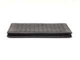 Bottega Veneta Intrecciato Black Leather Long Bifold Wallet Fw0425czdu